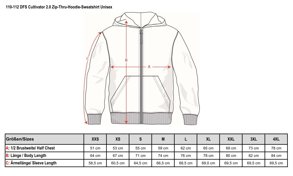 Kapuzenjacke 2.0, Unisex