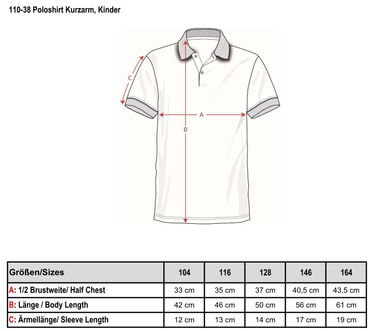 Poloshirt, kurzarm, Kinder