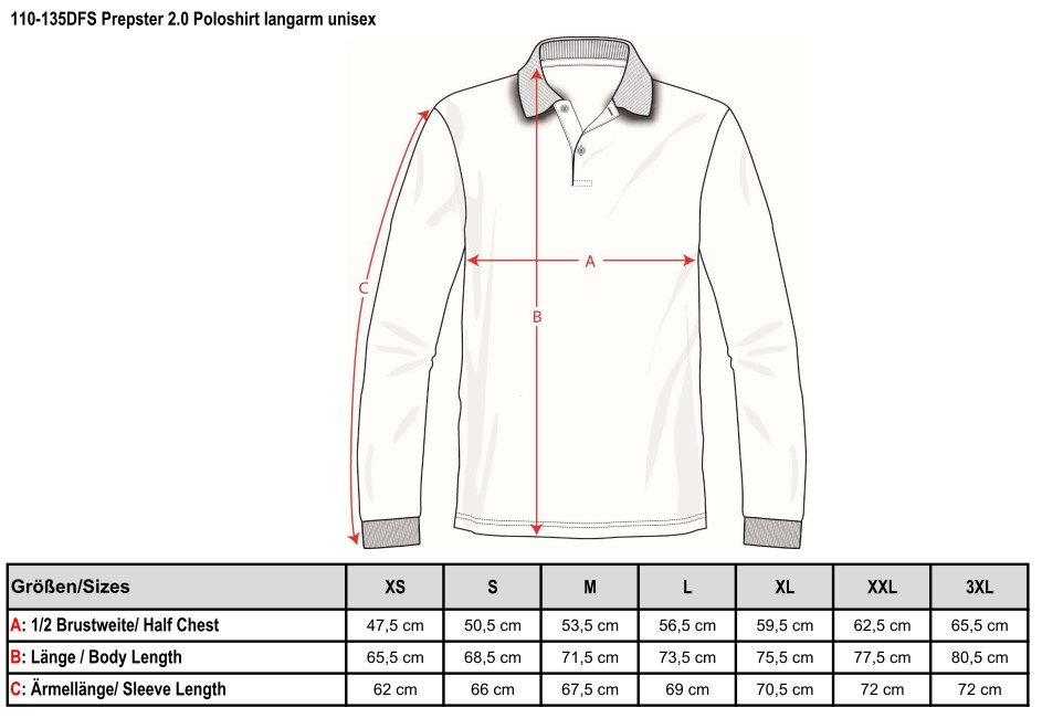 Poloshirt 2.0, long sleeves, Unisex