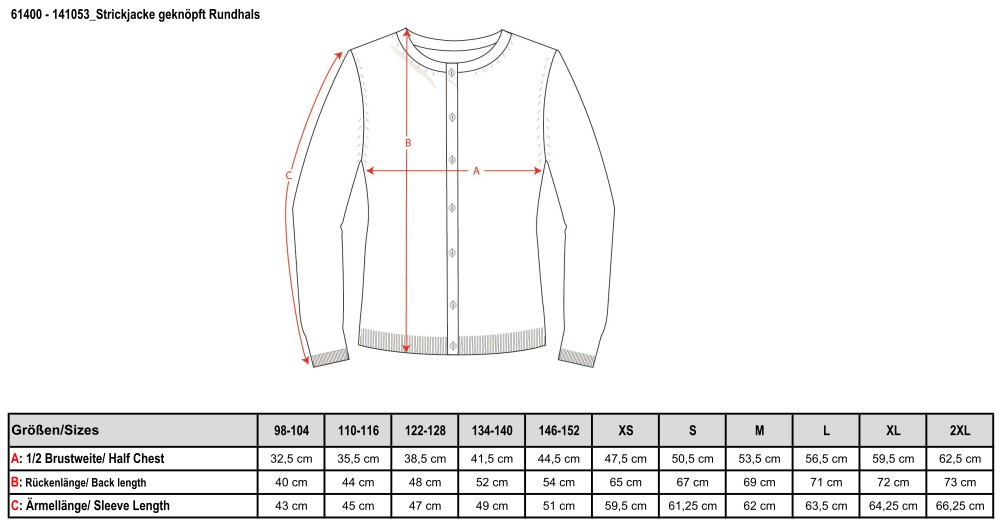 NEU! Strickjacke, Rundhals, geknöpft, Unisex