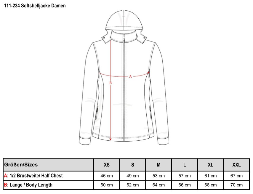 Softshelljacke, Classic, Mädchen/Damen