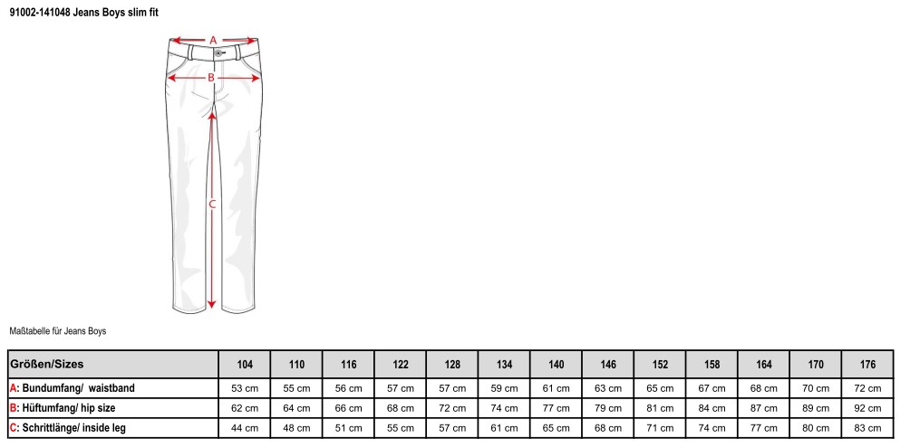 Jeans, slim fit, Jungen