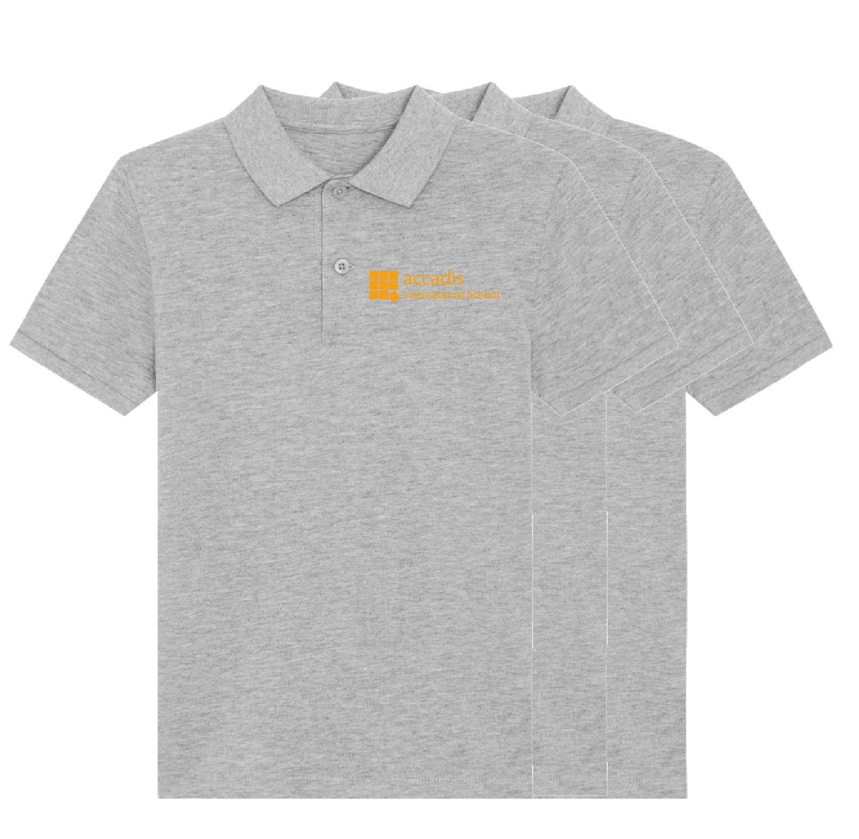 3er-SET Poloshirt, kurzarm, Kinder