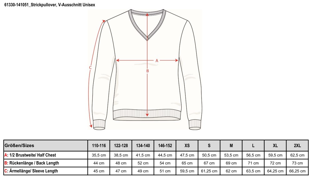 NEU! Strickpullover, V-Ausschnitt, Unisex